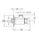 Bateria natryskowa czasowa SILFRA QK 160 chrom