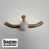 Bagno & Associati REGENCY uchwyt łazienkowy podwójny złoto RE24552