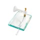 Bagno & Associati Regency wieszak na ręcznik z mydelniczką, biały/złoto RE23840