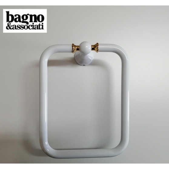 Bagno & Associati Regency wieszak na ręcznik L-40cm biały/chrom RE21126