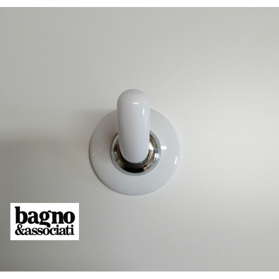 Bagno & Associati STUDIO wieszak punktowy biały/chrom STU24126